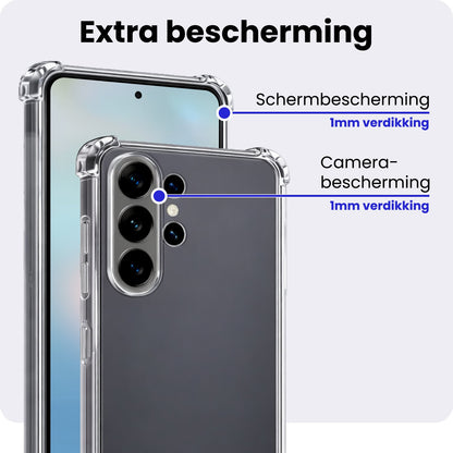 Samsung S26 Ultra Hoesje Shockproof Backcover Siliconen - Transparant