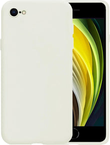 iPhone 8 Hoesje Siliconen Backcover Lichtgewicht - Wit