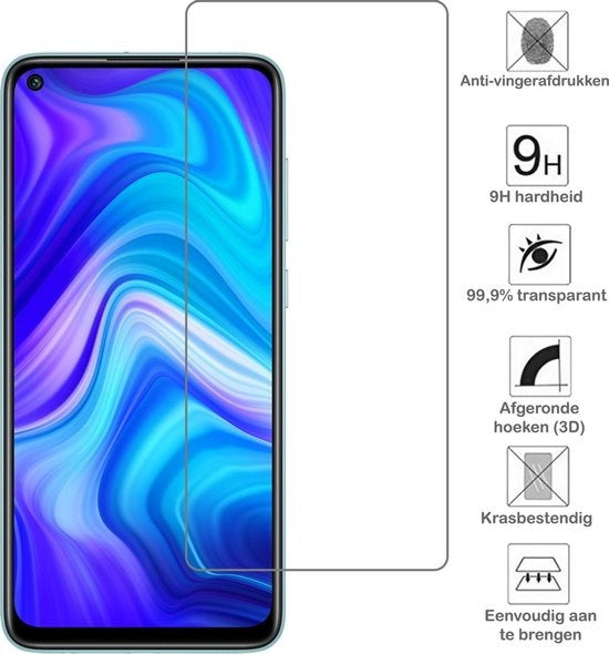 Xiaomi Redmi Note 9 Screenprotector Tempered Glass