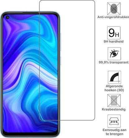 Xiaomi Redmi Note 9 Screenprotector Tempered Glass