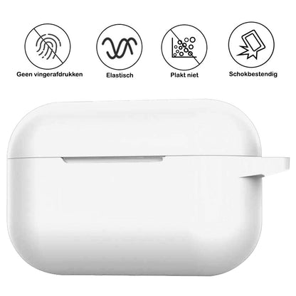 AirPods Pro 2 Hoesje Siliconen Krasbestendig - Wit