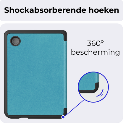 Kobo Clara Colour Bookcase Hoes Shockabsorberend - Turquoise