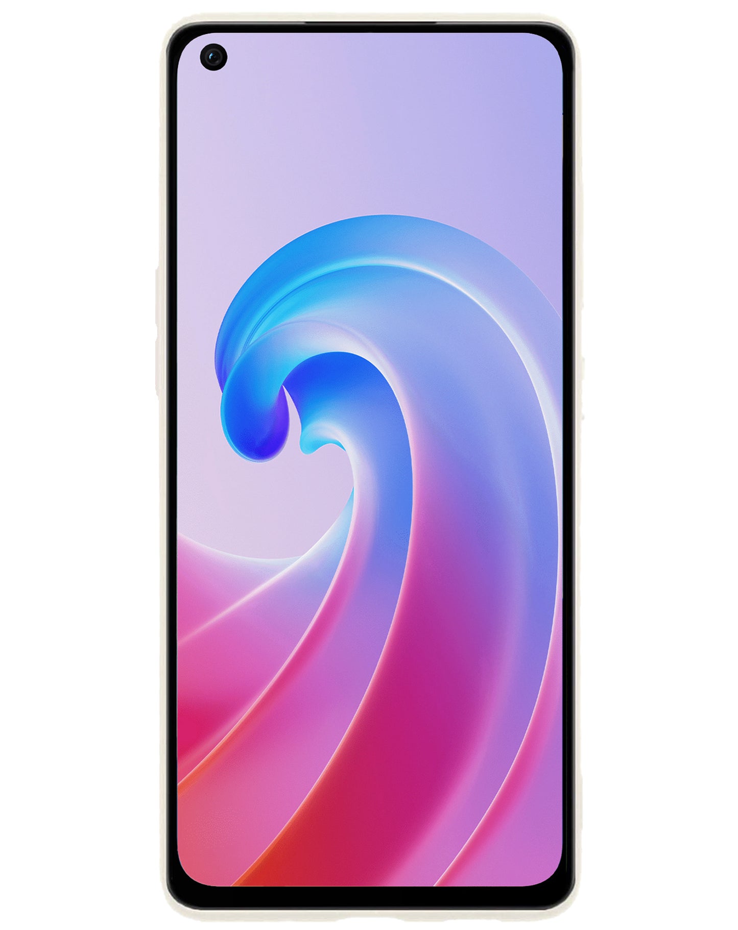 OPPO A76 Hoesje Siliconen - Wit