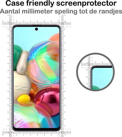 Samsung A71 Screenprotector Gehard Glas - Full Screen
