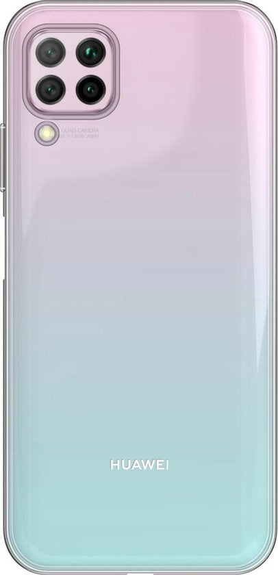Huawei P40 Lite Hoesje Siliconen Backcover Lichtgewicht - Transparant