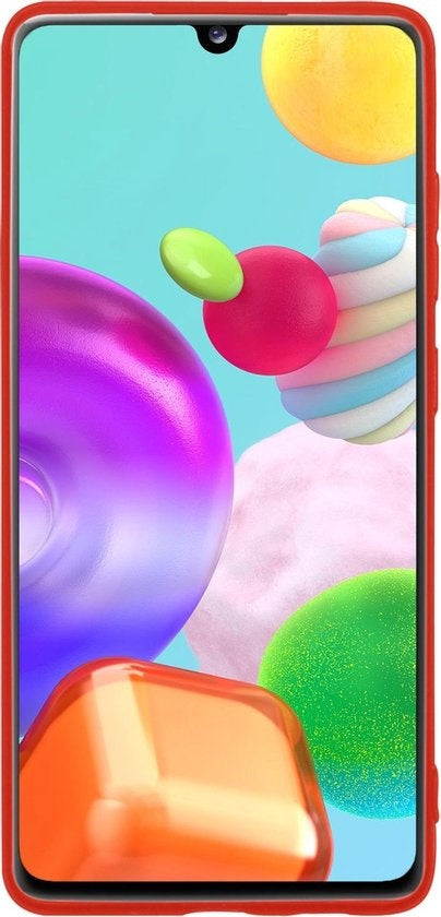 Samsung A41 Hoesje Siliconen - Rood