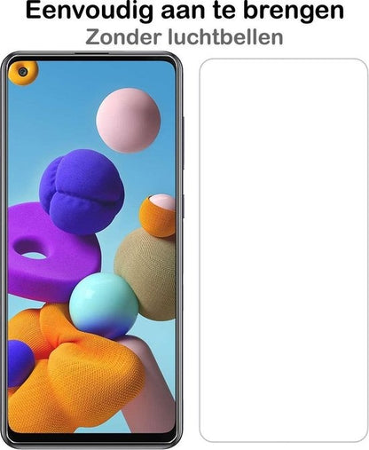 Samsung A21s Screenprotector Gehard Glas - Anti-kras