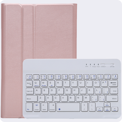 Samsung Galaxy Tab A11 Toetsenbord Hoes met Uitneembaar toetsenbord - Rosé goud