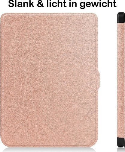 Kobo Nia Bookcase Hoes Shockabsorberend - Rosé Goud