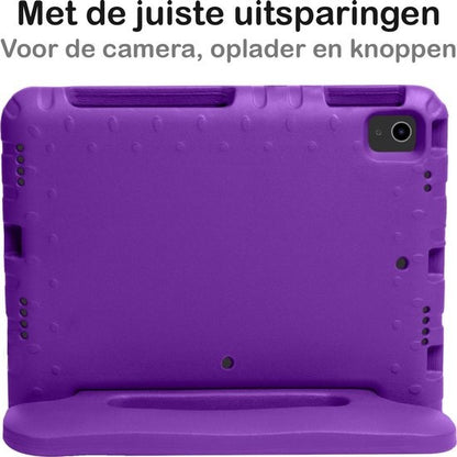 iPad Air 2020 Kinderhoes Shockabsorberend Foam - Paars