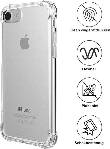iPhone SE 2020 Hoesje Shockproof Backcover Siliconen - Transparant