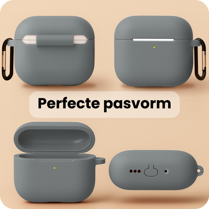 AirPods Pro 3 Hoesje Siliconen Krasbestendig - Grijs