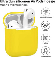 AirPods 2 Hoesje Siliconen Lichtgewicht - Geel