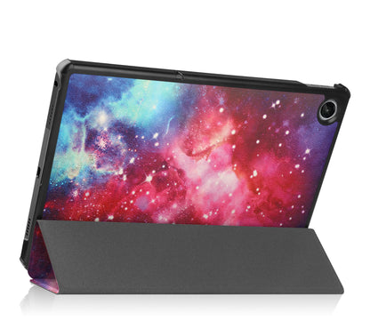 Lenovo Tab M10 Plus 3rd Gen Trifold Bookcase Hoes - Galaxy