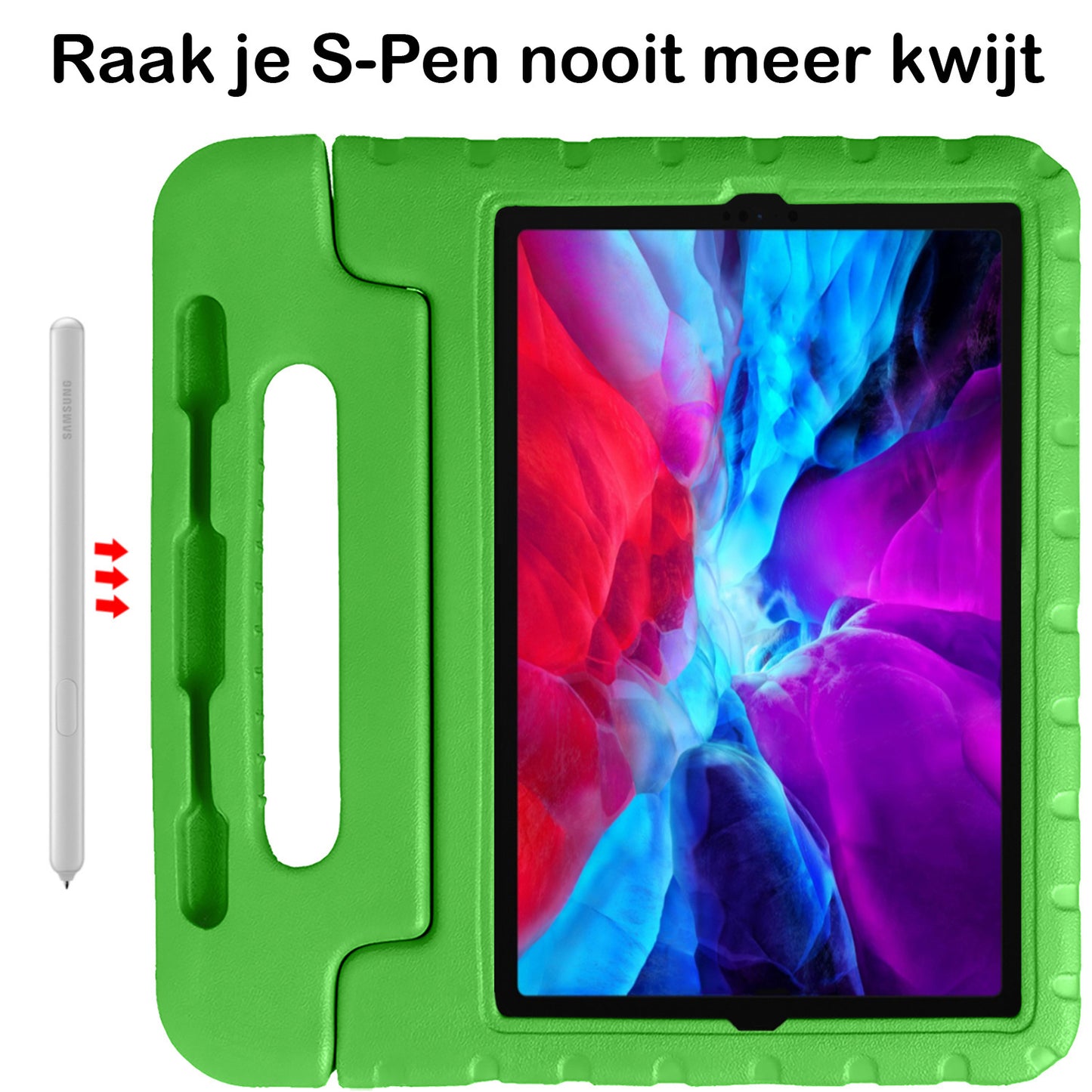 iPad Pro 2021 (11 inch) Hoesje Kids Cover Bumper - Groen