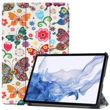 Samsung Galaxy Tab S8 Ultra Trifold Bookcase Hoes - Vlinders