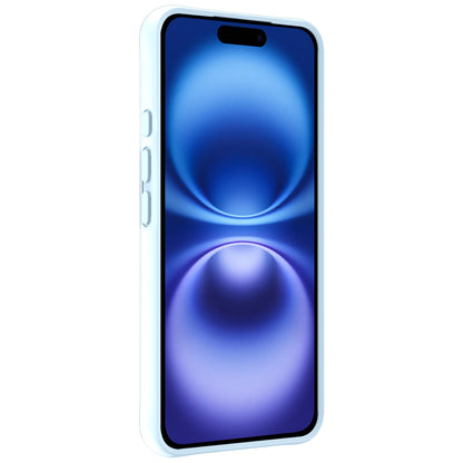 iPhone 16 Plus Hoesje Siliconen Backcover Lichtgewicht - Lichtblauw