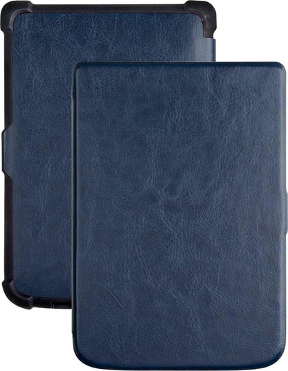 Pocketbook Touch HD 3 Bookcase Hoes Shockabsorberend - Donkerblauw