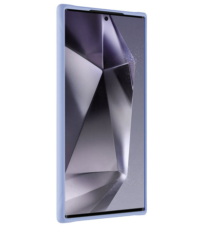 Samsung S24 Ultra Hoesje Siliconen Backcover Lichtgewicht - Lichtblauw