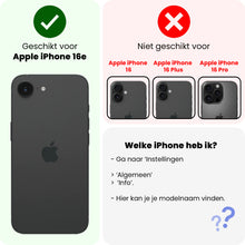 iPhone 16e Hoesje Kaarthouder Backcover Shockproof - Transparant