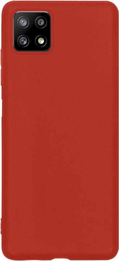 Samsung A22 5G Hoesje Siliconen Backcover Lichtgewicht - Rood