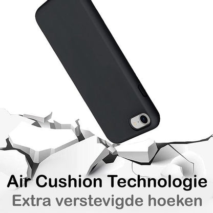 iPhone 5/5s/5SE Hoesje Siliconen - Zwart