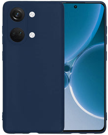 OnePlus Nord 3 Hoesje Siliconen Backcover Lichtgewicht - Donkerblauw