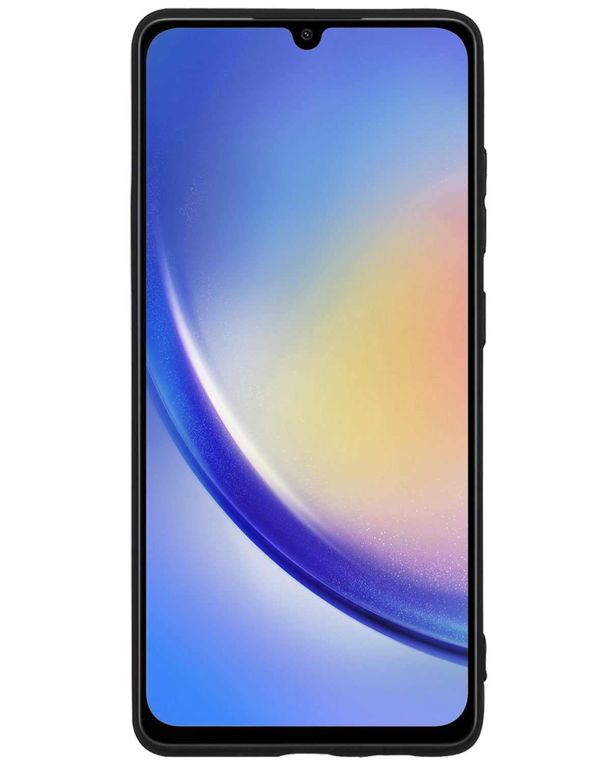 Samsung A34 Hoesje Siliconen - Zwart