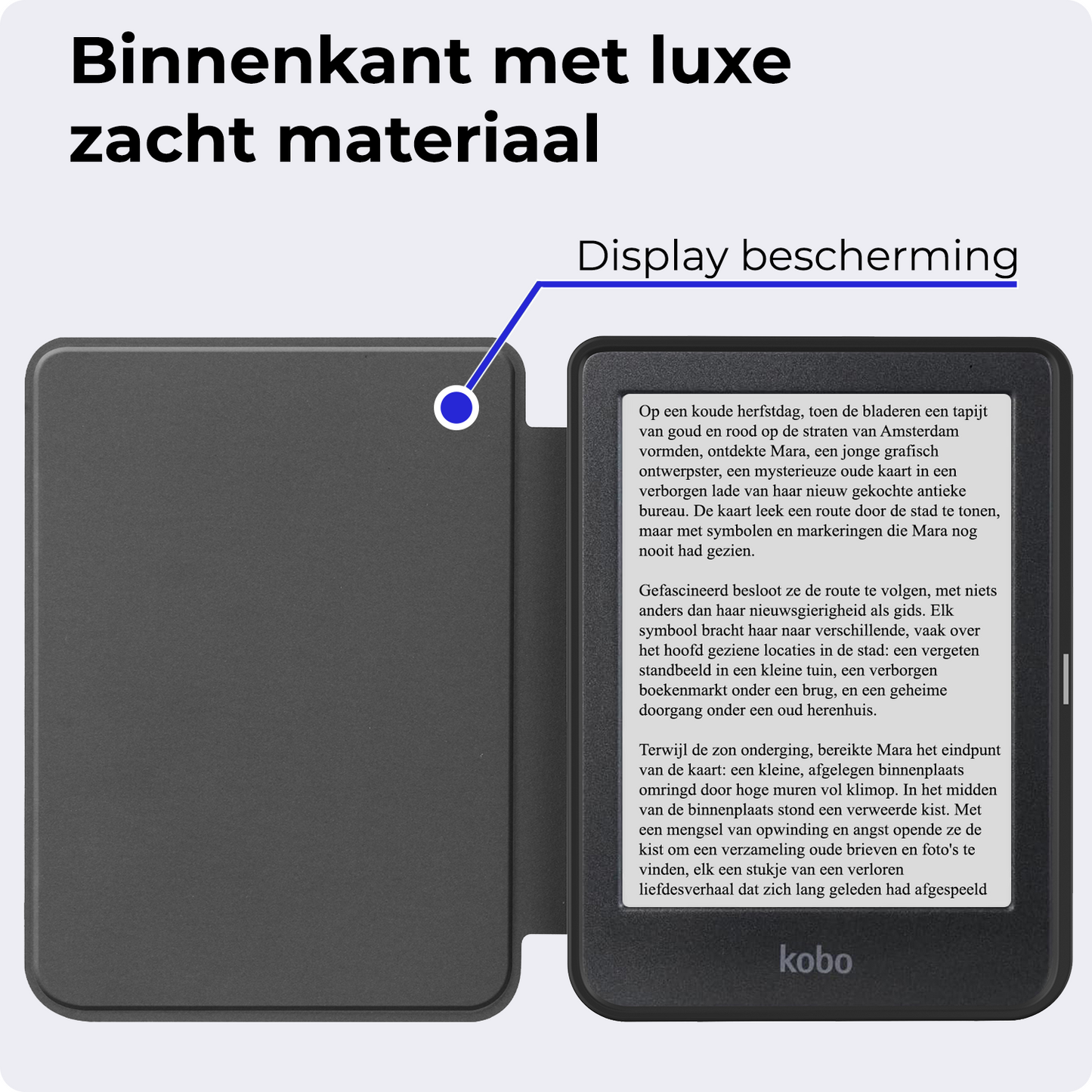 Kobo Clara BW Hoesje Book Case - Grijs