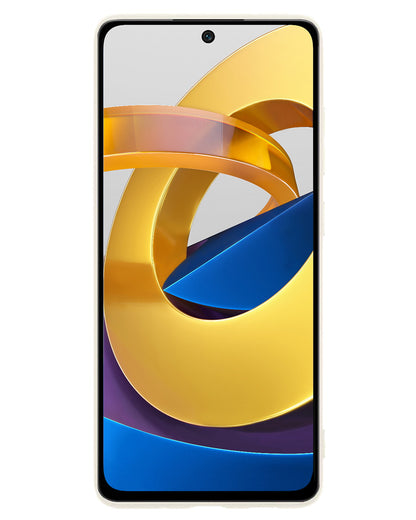 Xiaomi Poco M4 Pro 5G Hoesje Siliconen Backcover Lichtgewicht - Wit