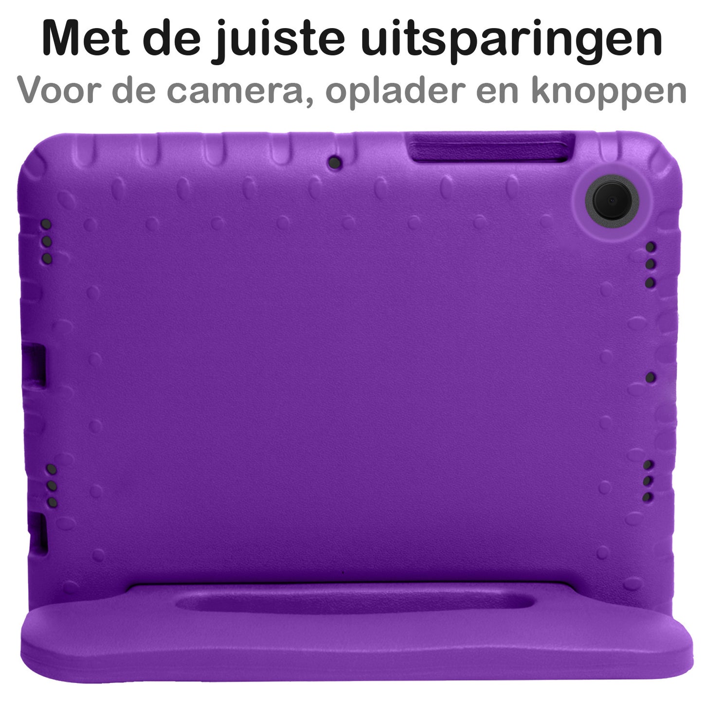 Samsung Galaxy Tab A8 Hoesje Kids Cover Bumper - Paars