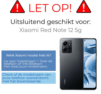 Xiaomi Redmi Note 12 5G Screenprotector Tempered Glass