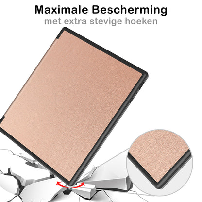 Kobo Elipsa 2E Trifold Bookcase Hoes - Rosé Goud