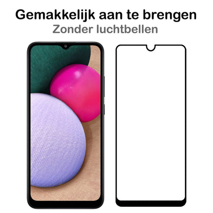 Samsung A03s Screenprotector Gehard Glas - Full Screen