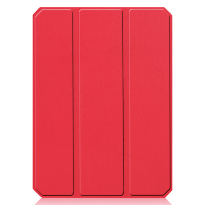 iPad Mini 6 Trifold Bookcase Hoes met Penhouder voor Apple Pen - Rood
