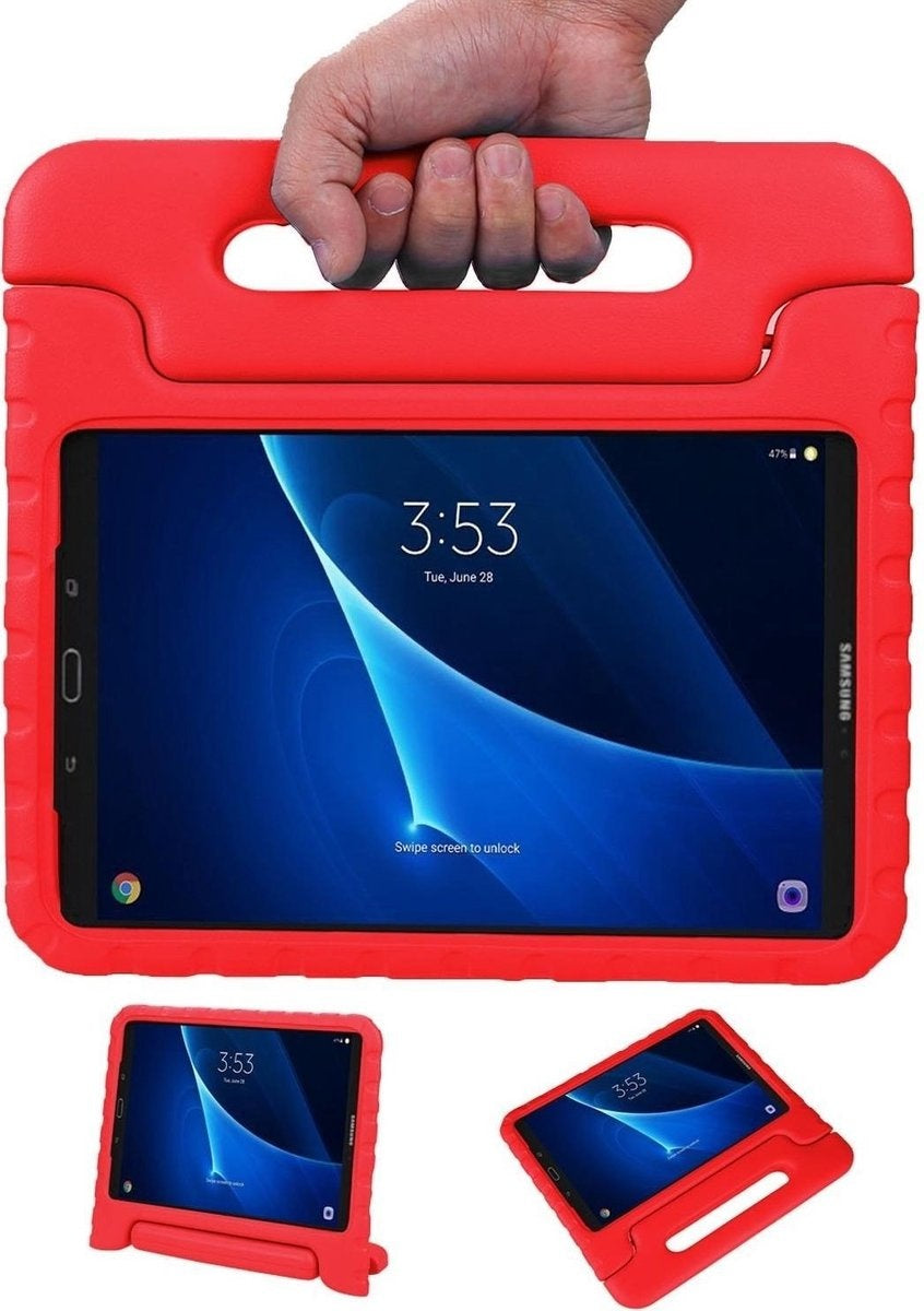 Samsung Galaxy Tab A 10.1 2019 Hoesje Kids Cover Bumper - Rood