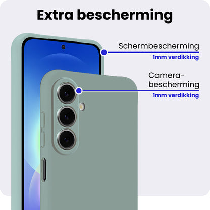 Samsung A27 Hoesje Siliconen Backcover Lichtgewicht - Lichtblauw