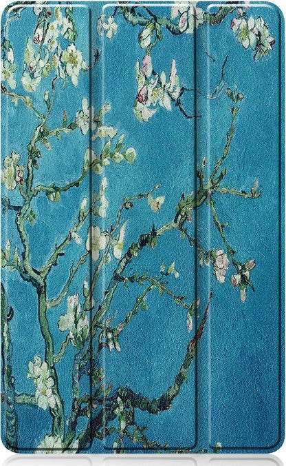 Samsung Galaxy Tab S6 Lite Trifold Bookcase Hoes - Bloesem