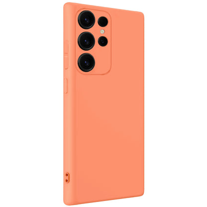 Samsung S25 Ultra Hoesje Siliconen Backcover Lichtgewicht - Perzik