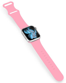Apple Watch 1, 2, 3, 4, 5, 6, 7, 8, 9, 10, 11, SE - 42/44/45/46 mm Bandje Siliconen met verstelbare polsband - Roze