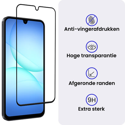 Samsung A17 Screenprotector Gehard Glas - Full Screen
