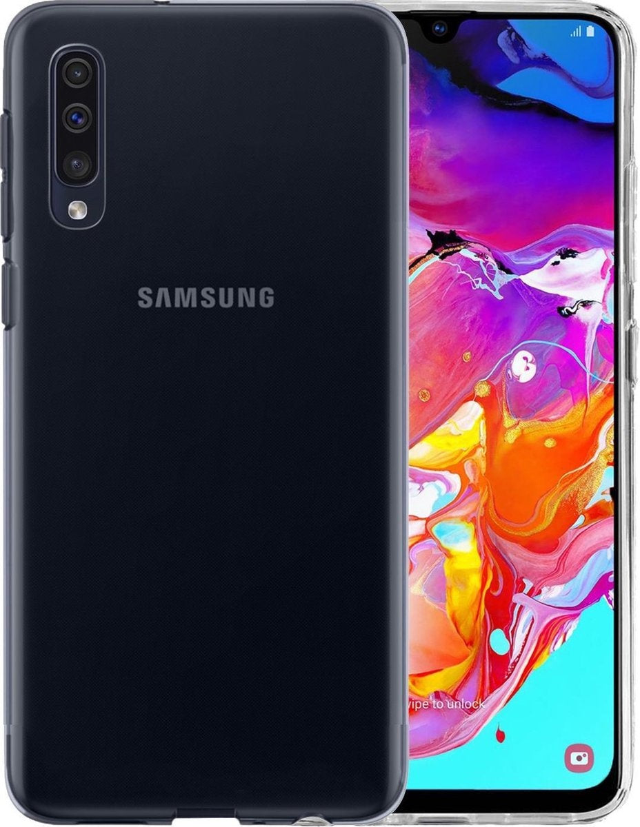 Samsung A70 Hoesje Siliconen - Transparant