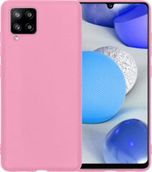 Samsung A42 Hoesje Siliconen Backcover Lichtgewicht - Lichtroze