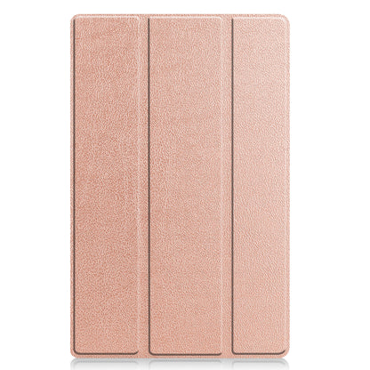 Lenovo Tab M10 Plus 3rd Gen Trifold Bookcase Hoes - Rosé goud