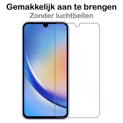 Samsung A34 Screenprotector Gehard Glas - Anti-kras