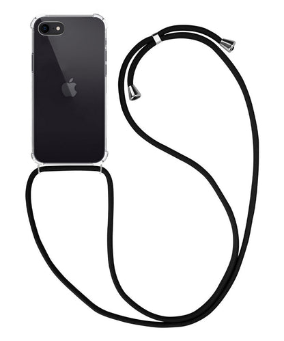 iPhone 8 Hoesje met Koord Backcover Shockproof - Transparant
