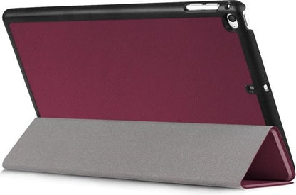 iPad Mini 4/5 Trifold Bookcase Hoes - Donkerrood