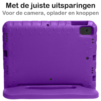 iPad 10.2 2021 Kinderhoes Shockabsorberend Foam - Paars