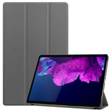 Lenovo Tab P11 Plus Trifold Bookcase Hoes - Grijs