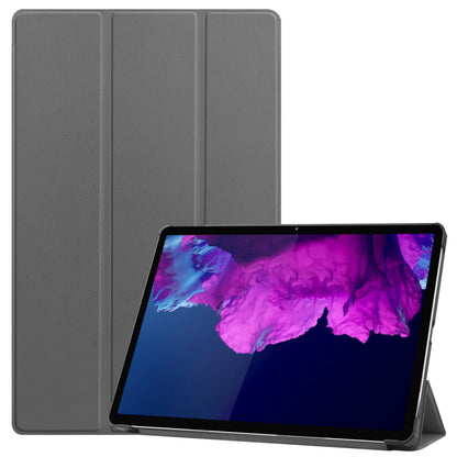 Lenovo Tab P11 Plus Trifold Bookcase Hoes - Grijs